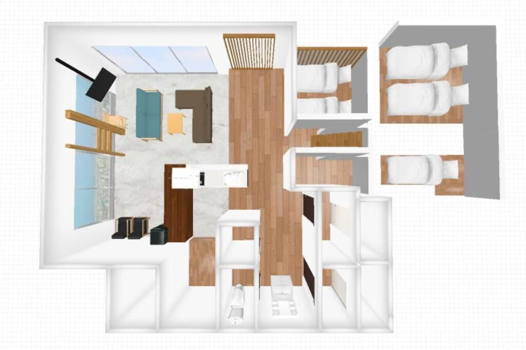 Rakuna 和 Honjo-azumabashi Apartemen *